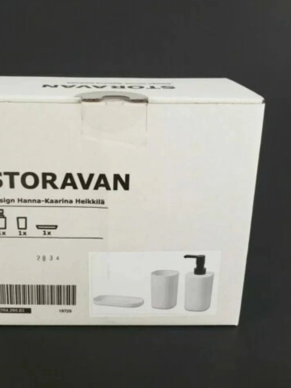 STORAVAN 704.290.03 3-piece bathroom set, white